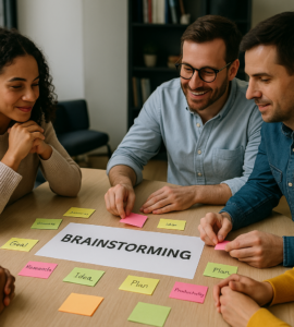 Scopri come il brainstorming trasforma la creatività collettiva in valore organizzativo grazie a tecniche efficaci, sicurezza psicologica e facilitazione strutturata.